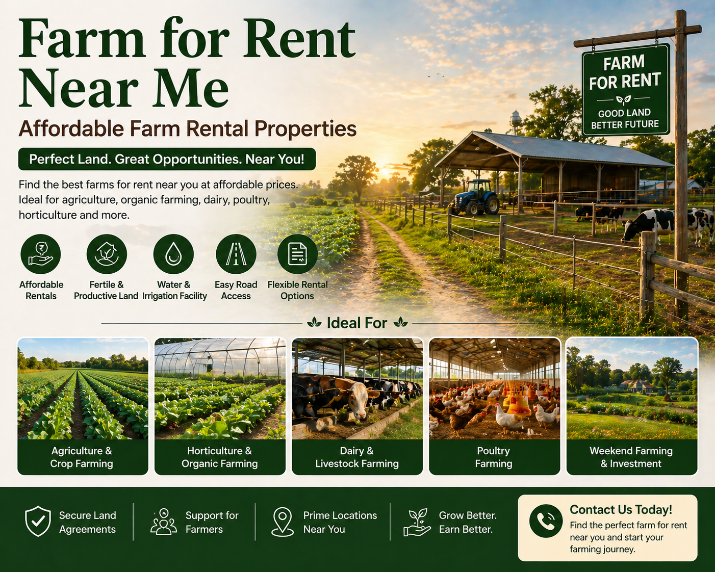 Farm for Rent Near Me | Affordable Farm Rental Properties