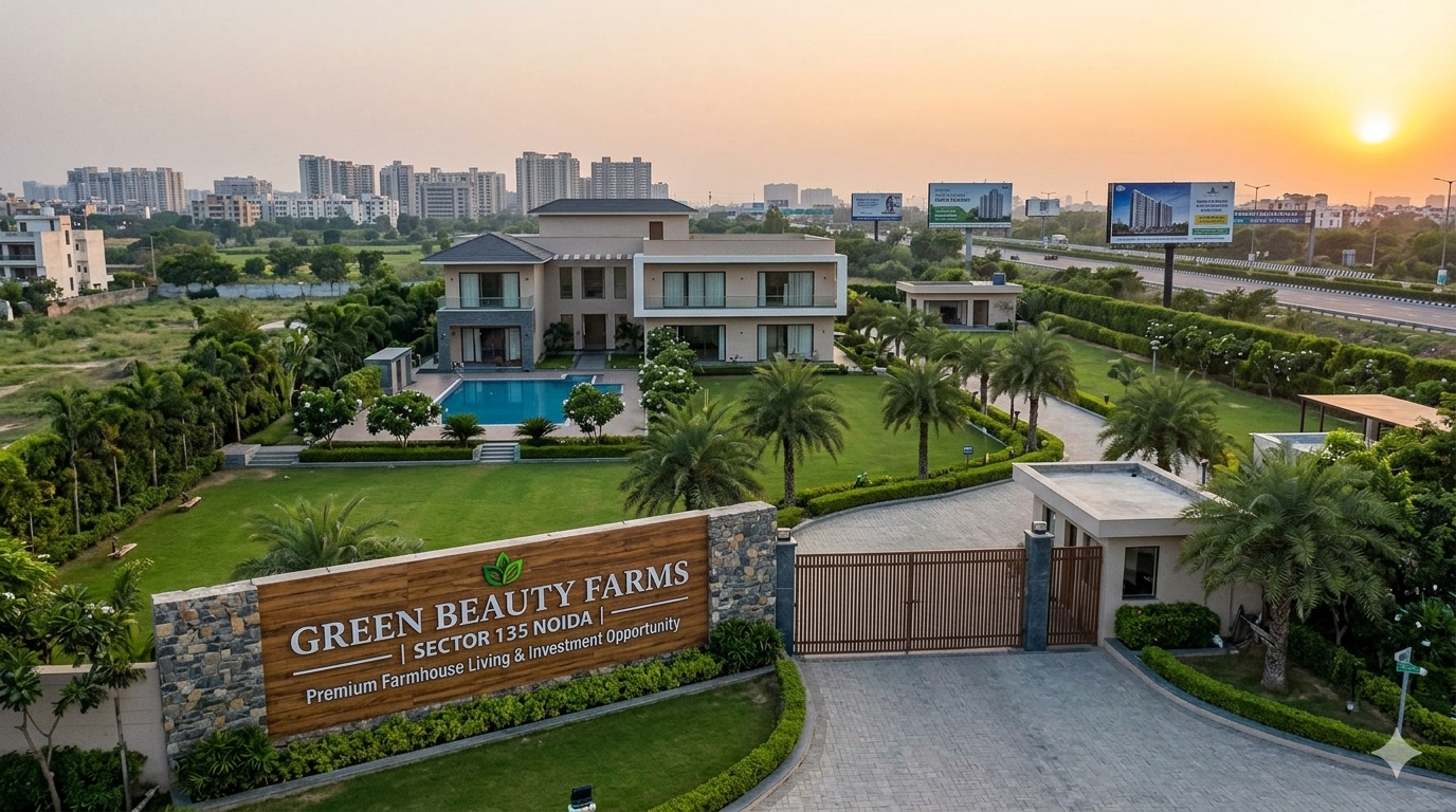 Green Beauty Farms Sector 135 Noida | Premium Farmhouse Living & Investment Opportunity