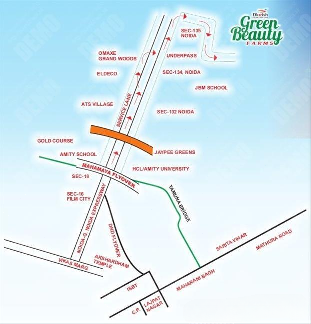 green beauty location map